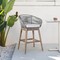 Armen Living Tutti Frutti Indoor Outdoor Bar Height Bar Stool in Light Eucalyptus Wood with Gray Rope LCTFBAGRTK30 - alternate 10